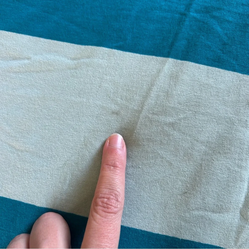 [Airwalk] NWT Teal and Blue Striped Ringer Tee - Picture 3 of 8
